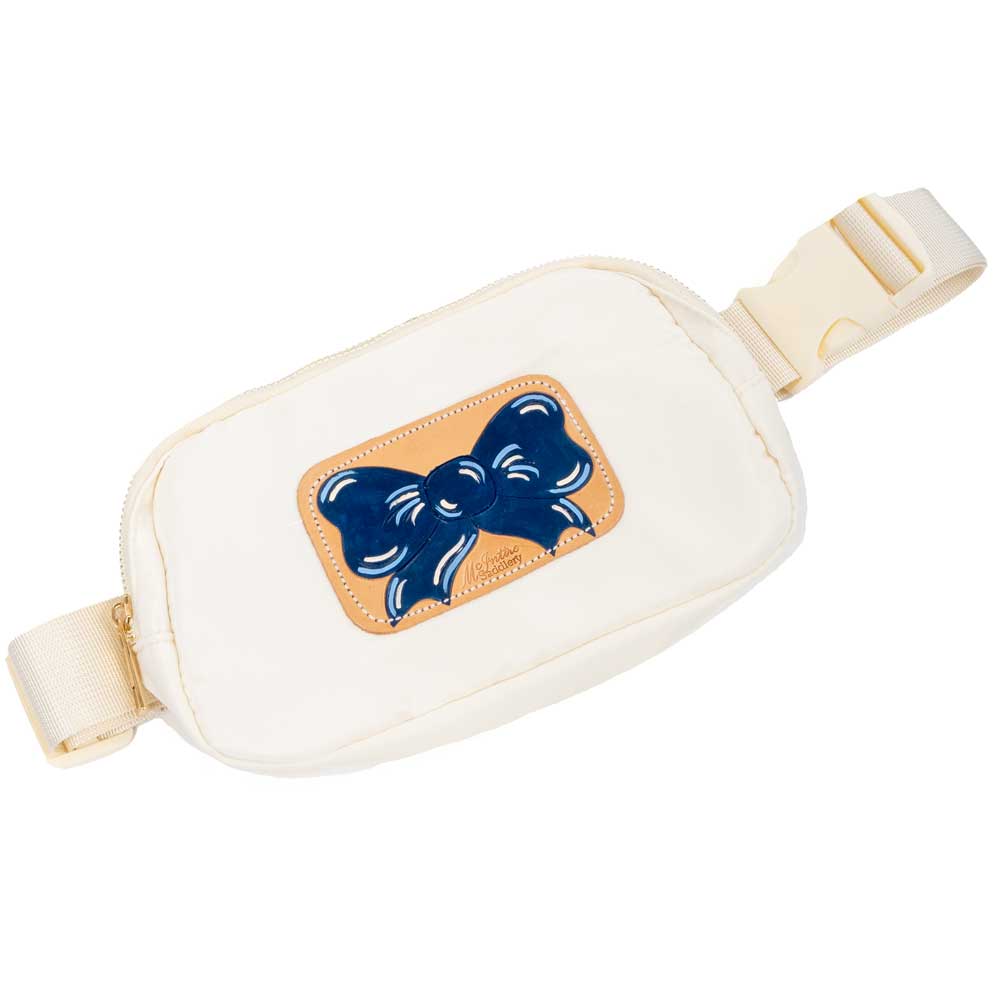 McIntire Saddlery Navy Bow Belt Bag ACCESSORIES - Luggage & Travel - Backpacks & Belt Bags McIntire Saddlery