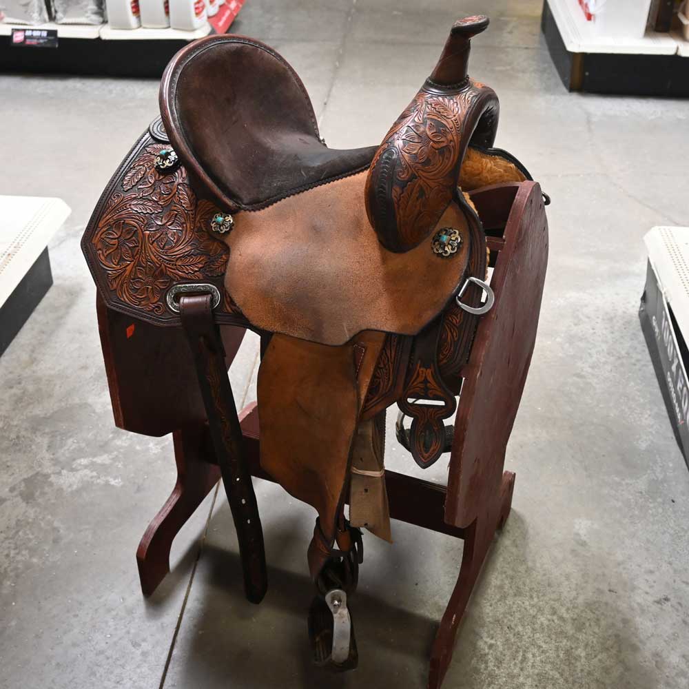 13.5" USED CIRCLE Y MARTHA JOSEY BARREL SADDLE Saddles Circle Y Saddlery