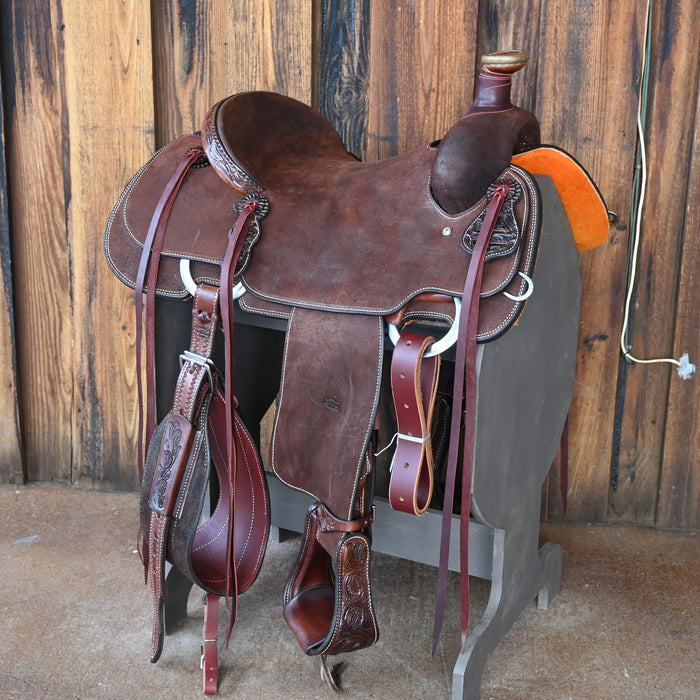 15.5" TESKEY'S TEAM ROPING SADDLE