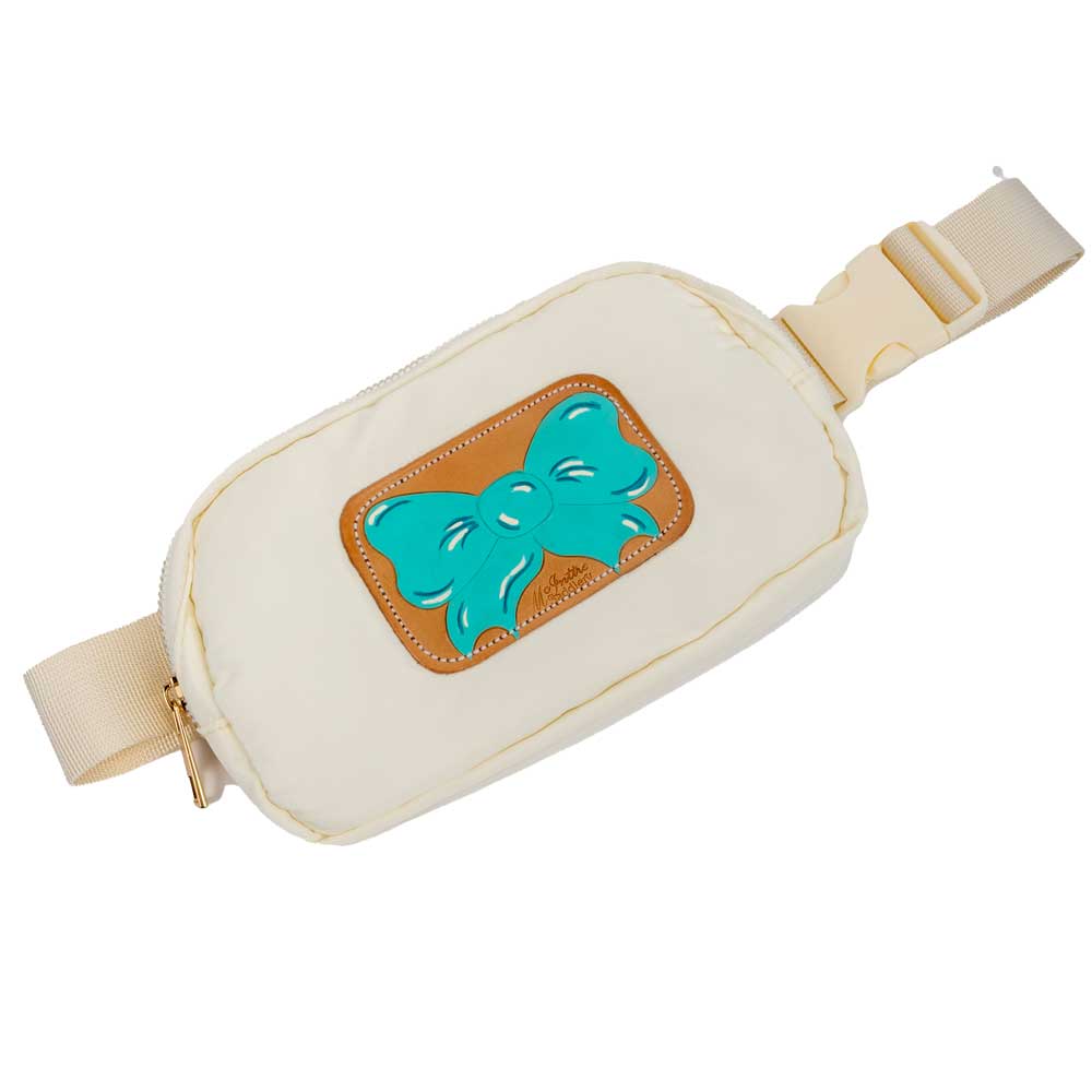 McIntire Saddlery Turquoise Bow Belt Bag ACCESSORIES - Luggage & Travel - Backpacks & Belt Bags McIntire Saddlery