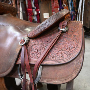 15" USED COWPUNCHER RANCH SADDLE Saddles Cowpuncher   