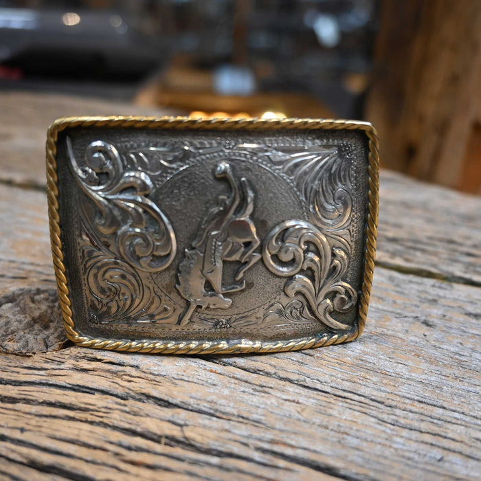 Cody Anthony Silver &Copper Mounted Belt Buckle ACCESSORIES - Additional Accessories - Buckles Cody Anthony