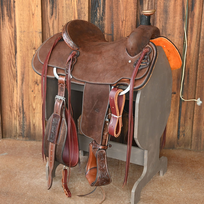 15.5" TESKEY'S TEAM ROPING SADDLE