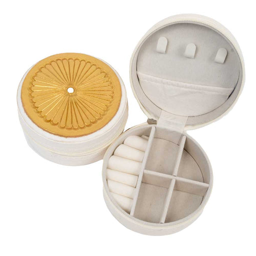 McIntire Saddlery Gold Pinwheel Jewelry Case WOMEN - Accessories - Handbags - Clutches & Pouches McIntire Saddlery