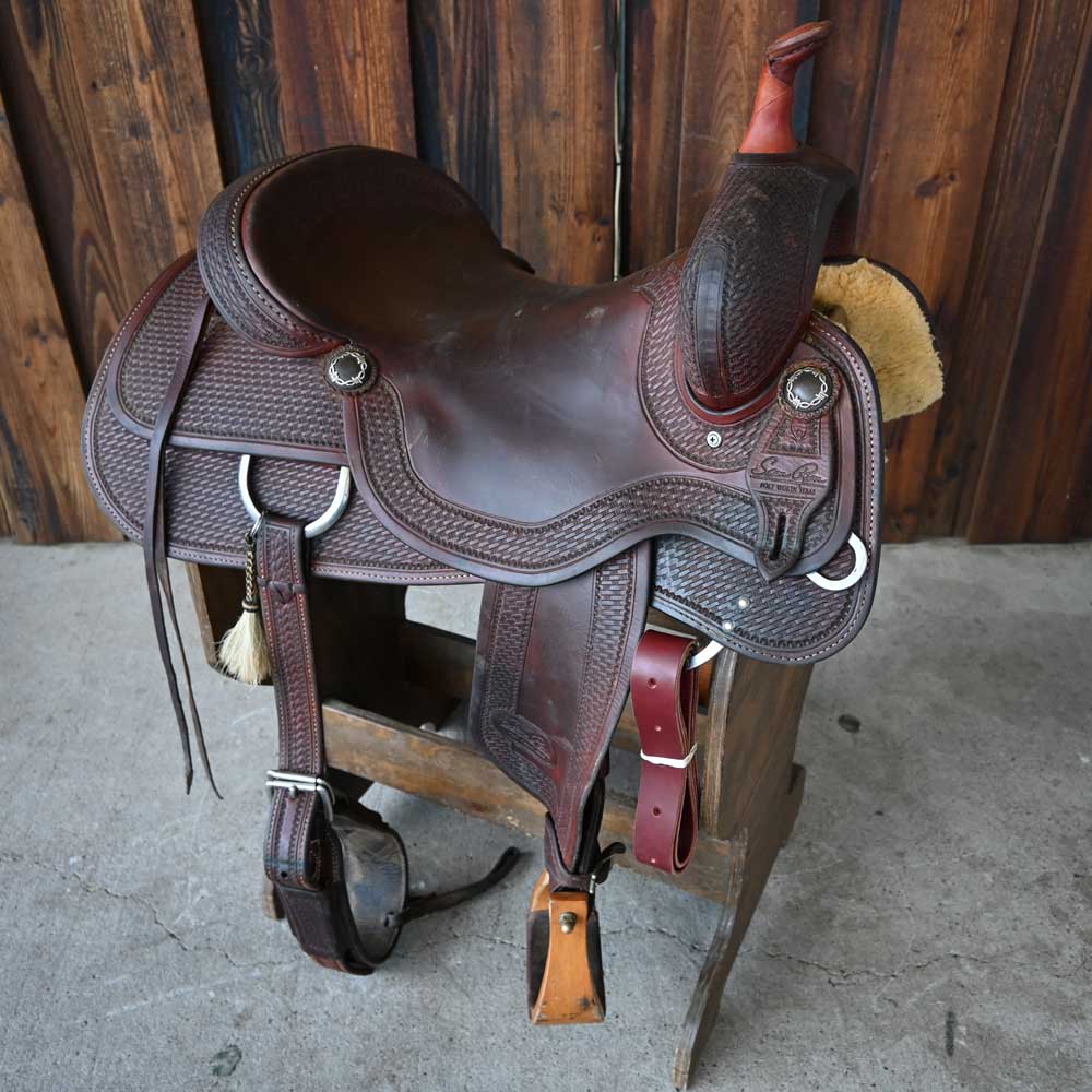 17" USED SEAN RYON CUTTING SADDLE Saddles SEAN RYON   