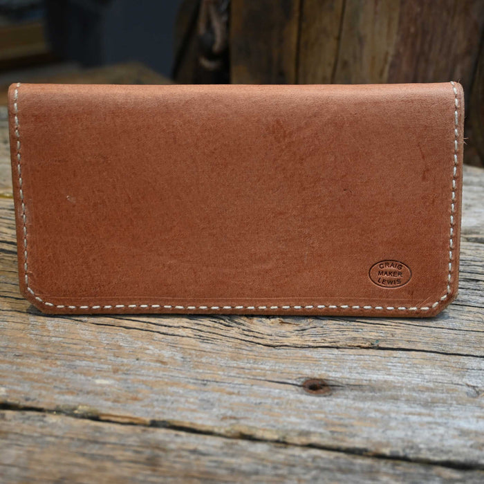 Handmade Leather Checkbook Wallet by CRAIG LEWIS