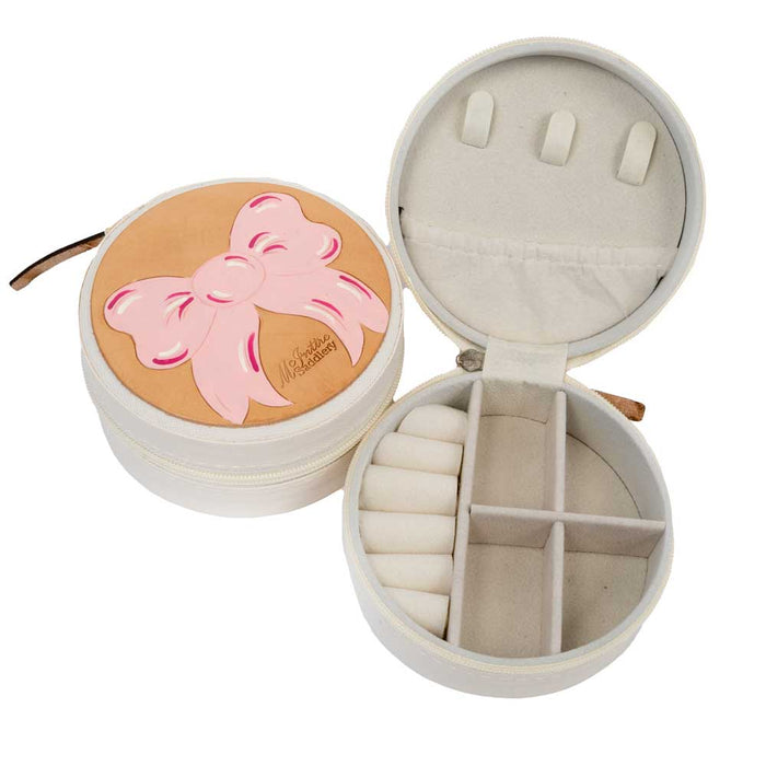 McIntire Saddlery Pink Bow Jewelry Case WOMEN - Accessories - Handbags - Clutches & Pouches McIntire Saddlery