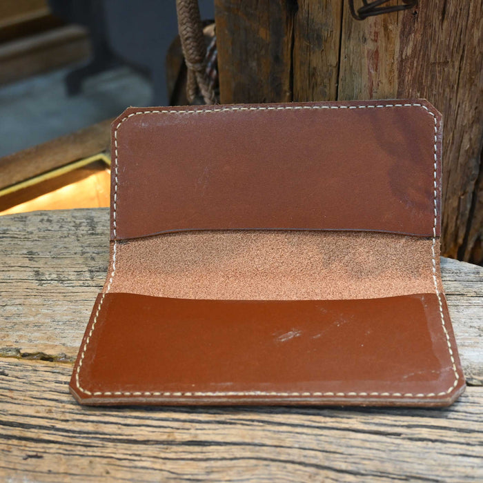 Handmade Leather Checkbook Wallet by CRAIG LEWIS