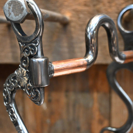 Kamphaus #453 Silver Mounted Solid Port Bit Tack - Bits Kamphaus