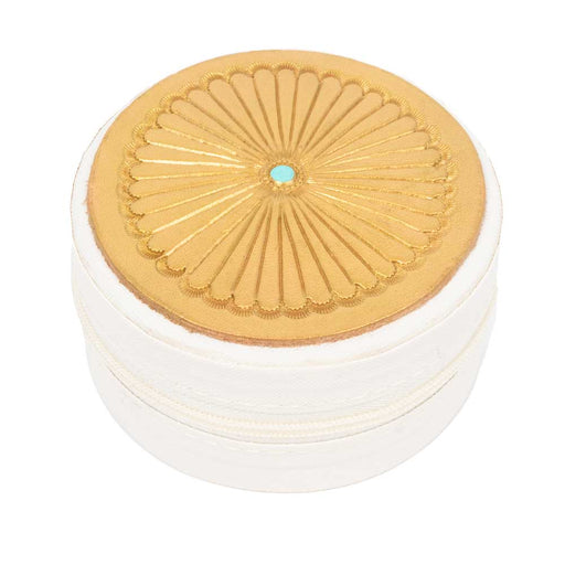 McIntire Saddlery Gold Pinwheel Jewelry Case WOMEN - Accessories - Handbags - Clutches & Pouches McIntire Saddlery