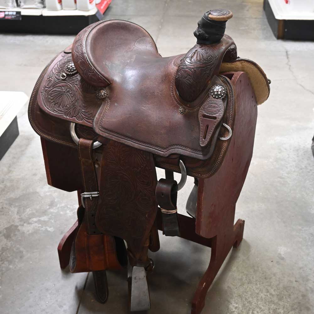 13" USED PATRICK SMITH ROPING SADDLE Saddles Patrick Smith