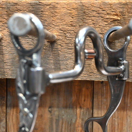 Kamphaus #457 Silver Mounted Solid Port with Roller Bit Tack - Bits Kamphaus