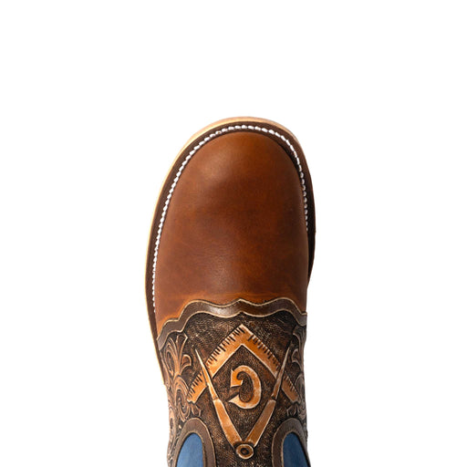 Anderson Bean Men's Round Toe Freemason Briar Blue Boot MEN - Footwear - Western Boots Anderson Bean Boot Co.