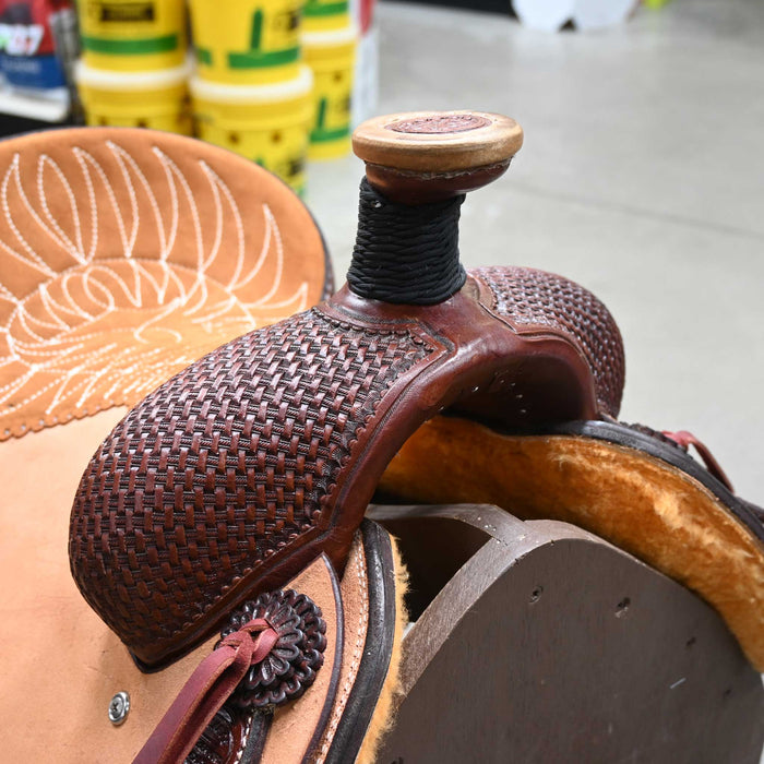 13" TESKEY'S TEAM ROPING SADDLE
