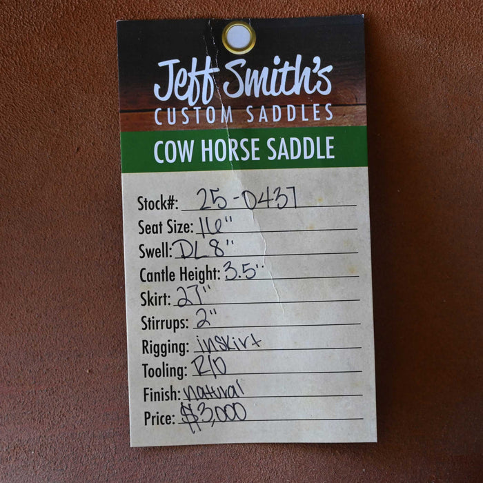 16" USED JEFF SMITH COW HORSE SADDLE