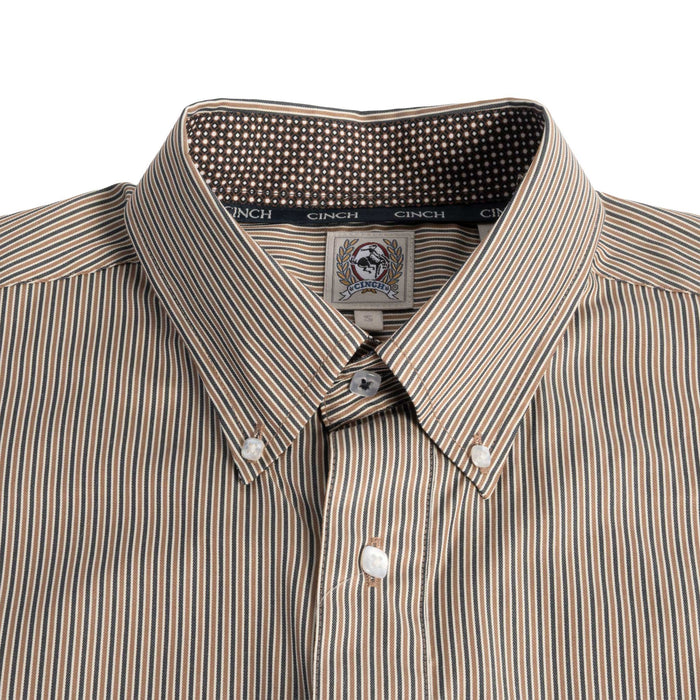 Cinch Men's Striped Button Down Shirt