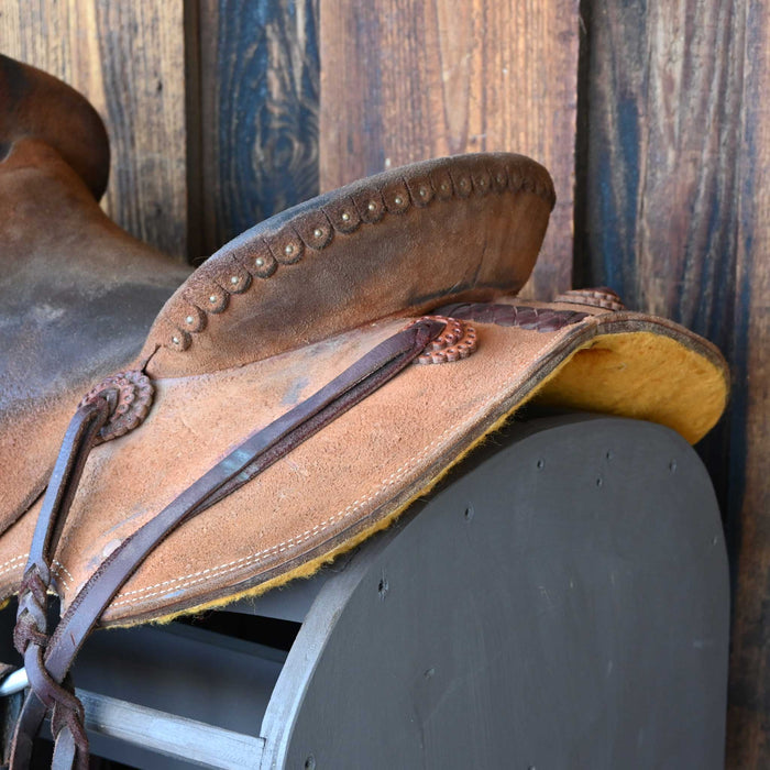 15" USED TESKEY'S STRIP DOWN RANCH SADDLE