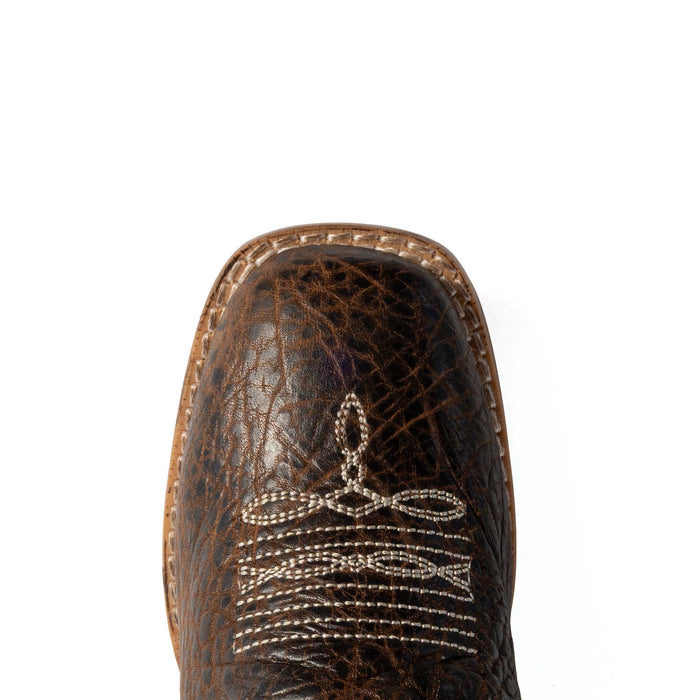 Roper Youth Brown Americana Bison Square Toe Western Boot KIDS - Footwear - Boots Roper Apparel & Footwear