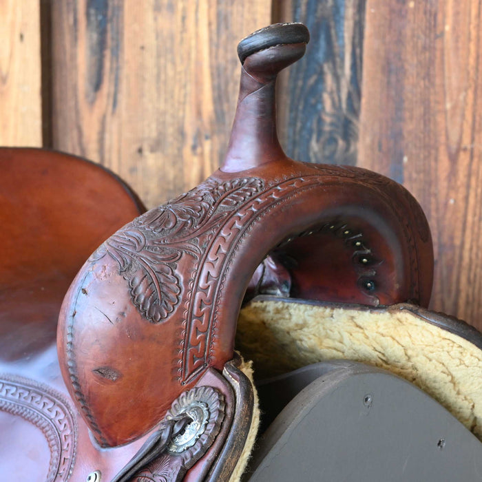17" USED JOEY JEMISON CUTTING SADDLE
