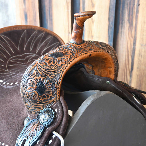 13.5" SEVEN LIGHTWEIGHT (FIBERGLASS TREE) BARREL SADDLE Saddles - New Seven Saddle