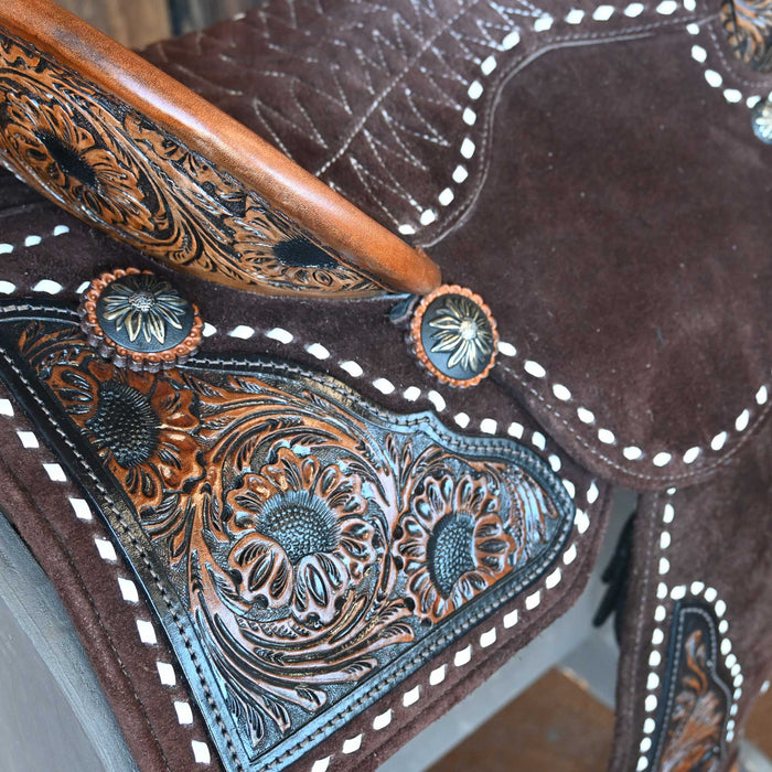 13.5" SEVEN LIGHTWEIGHT (FIBERGLASS TREE) BARREL SADDLE