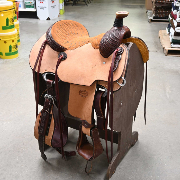 14" TESKEY'S TEAM ROPING SADDLE