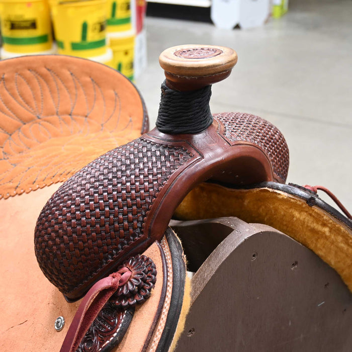 14" TESKEY'S TEAM ROPING SADDLE