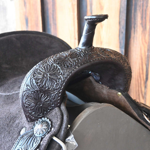 14" SEVEN LIGHTWEIGHT (FIBERGLASS TREE) BARREL SADDLE Saddles - New Seven Saddle
