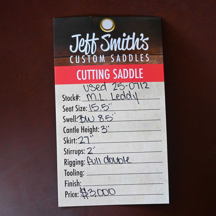 15.5" USED M.L LEDDY CUTTING SADDLE