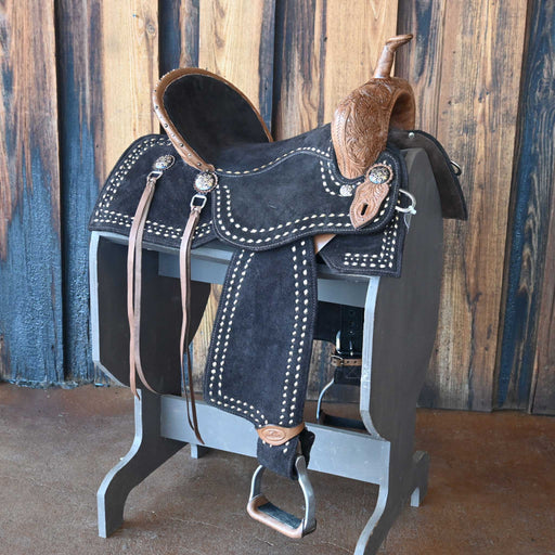 14.5" SEVEN LIGHTWEIGHT (WOOD TREE) BARREL SADDLE Saddles - New Seven Saddle