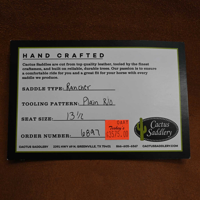 13.5" CACTUS RANCH SADDLE