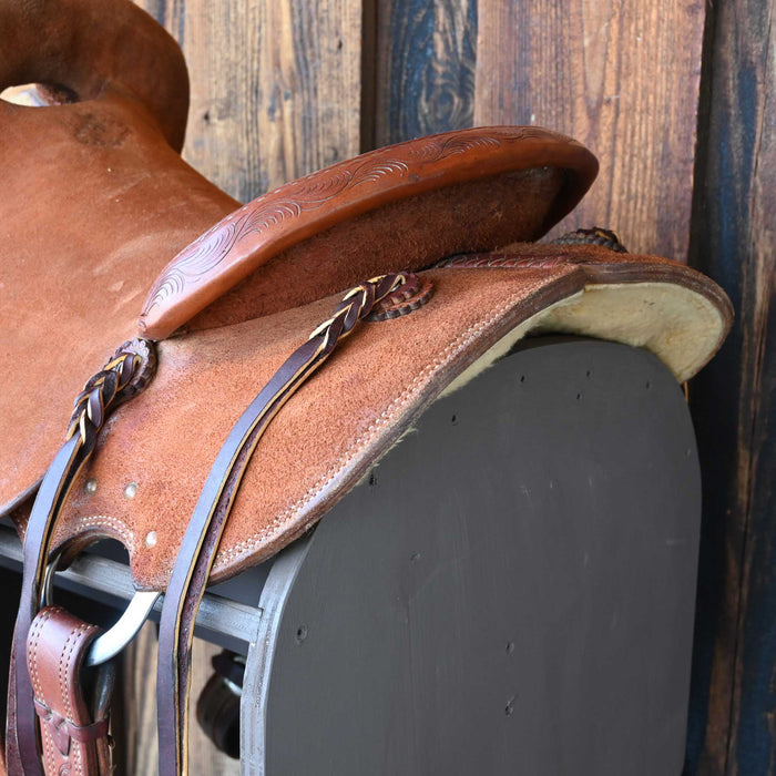 15" USED LUKE LANE RANCH CUTTER SADDLE