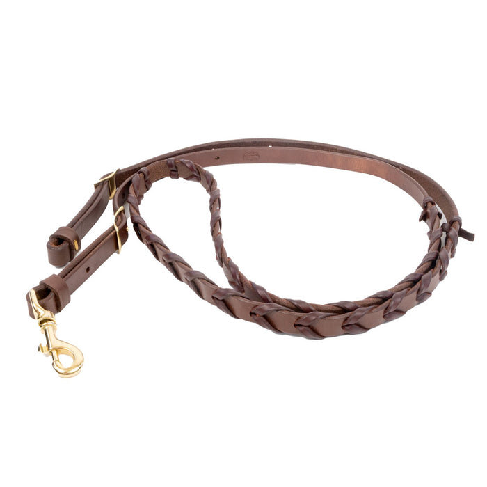 Teskey's Oiled Latigo Laced Barrel Reins Tack - Reins Teskey's 3/4"