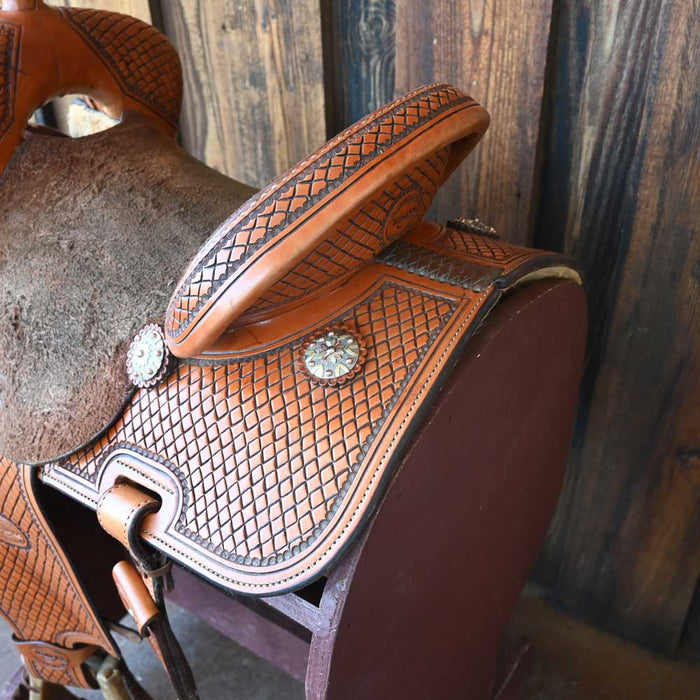 14" USED TESKEY'S BARREL SADDLE