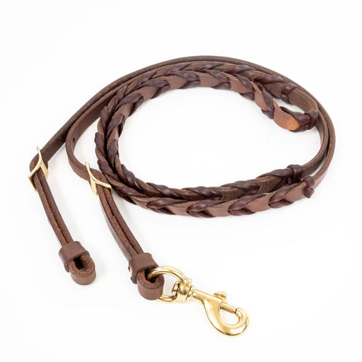 Teskey's Oiled Latigo Laced Barrel Reins Tack - Reins Teskey's 5/8"