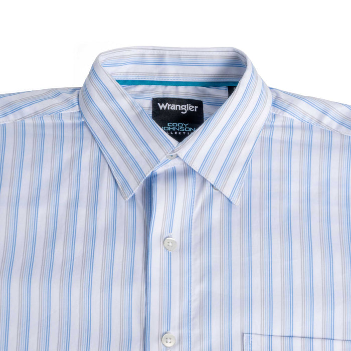Wrangler Men's Cody Johnson Stripe Button Down Shirt