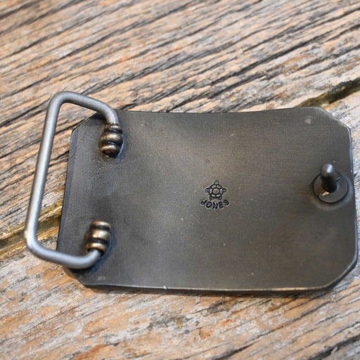 Turtle Jones Silver Mounted w/ Swirl Motif Belt Buckle ACCESSORIES - Additional Accessories - Buckles Turtle Jones