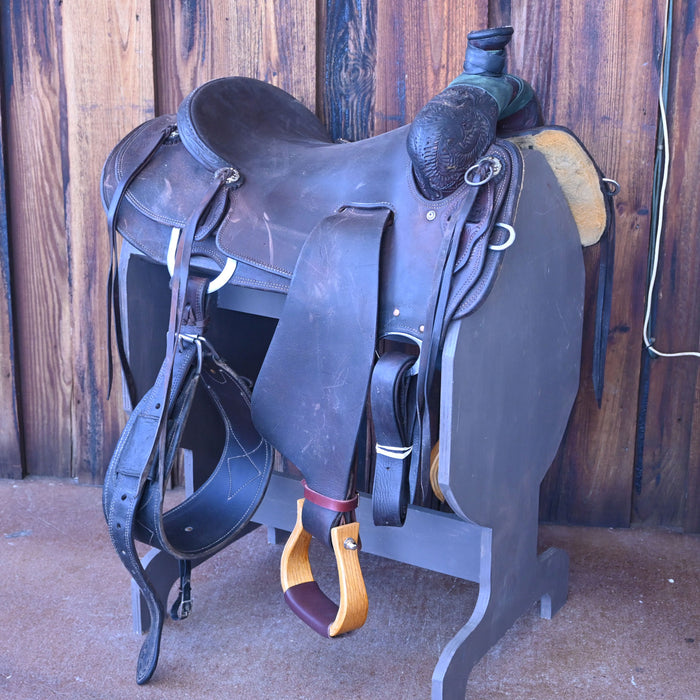 16" USED CACTUS RANCH SADDLE Saddles - Used CACTUS SADDLERY