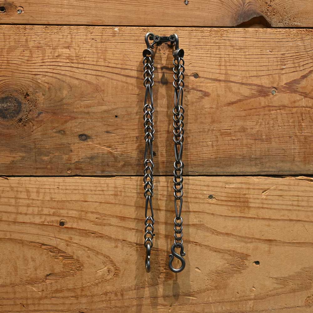 J. Rice 11" Gray Coil Link Rein Chains RC016 Tack - Reins J. Rice   