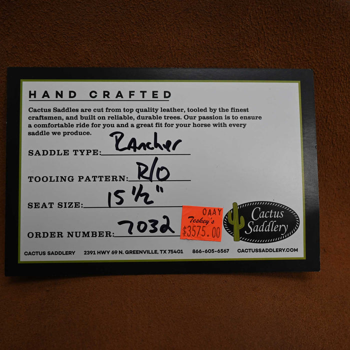 15.5" CACTUS RANCH SADDLE