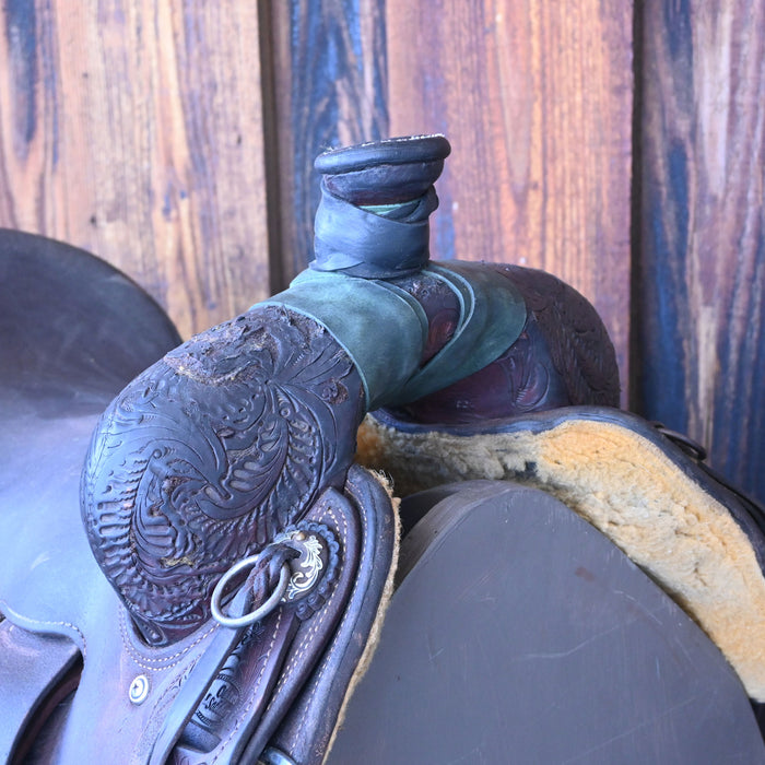 16" USED CACTUS RANCH SADDLE Saddles - Used CACTUS SADDLERY