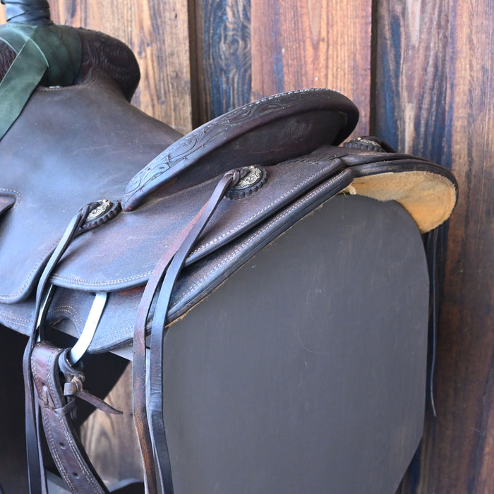 16" USED CACTUS RANCH SADDLE Saddles - Used CACTUS SADDLERY