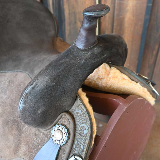 14.5" USED CIRCLE Y MARTHA JOSEY ULTIMATE BARREL SADDLE Saddles - Used Circle Y Saddlery