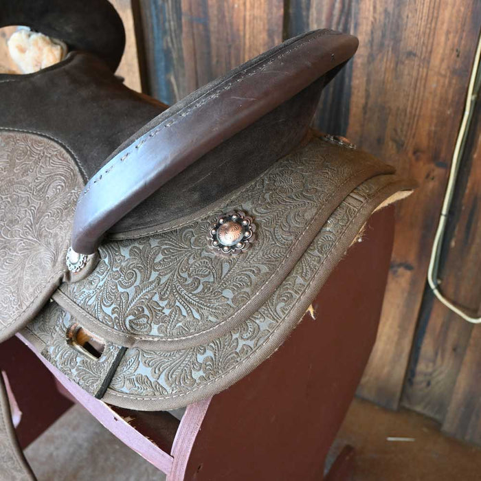 14.5" USED CIRCLE Y MARTHA JOSEY ULTIMATE BARREL SADDLE Saddles - Used Circle Y Saddlery
