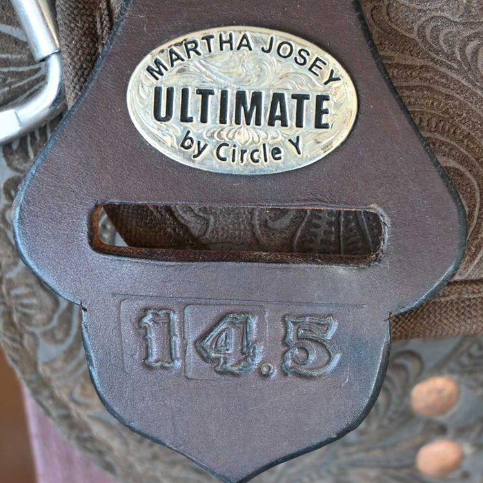 14.5" USED CIRCLE Y MARTHA JOSEY ULTIMATE BARREL SADDLE Saddles - Used Circle Y Saddlery