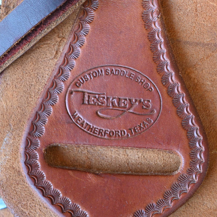 17.5" USED TESKEY'S RANCH SADDLE