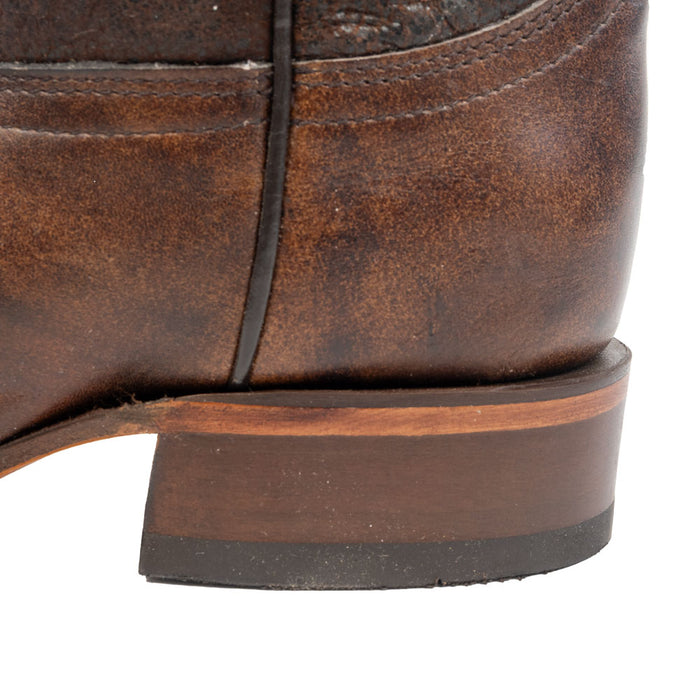 Corral Brown Embroidered Wide Square Toe Western Boot WOMEN - Footwear - Boots - Western Boots Corral Boots