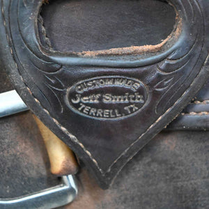 16.5" USED JEFF SMITH ROPING SADDLE Saddles Jeff Smith