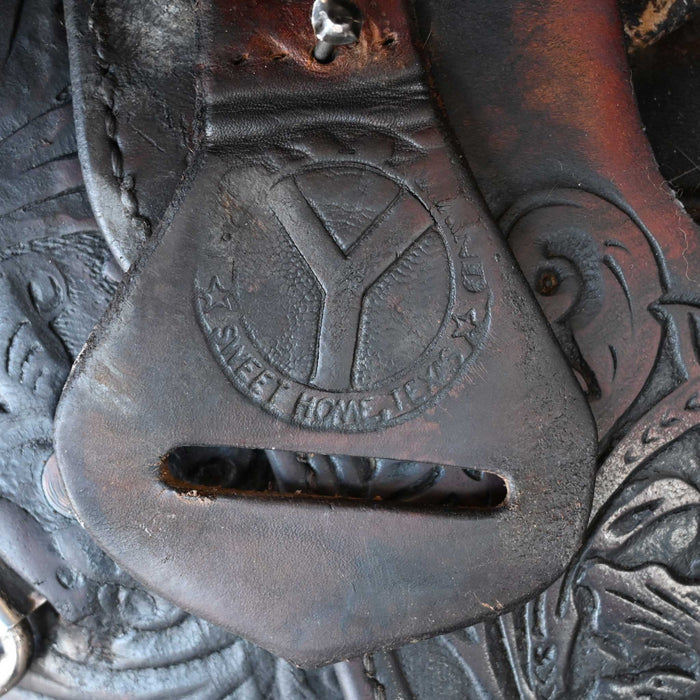 15.5" USED CIRCLE Y SHOW SADDLE