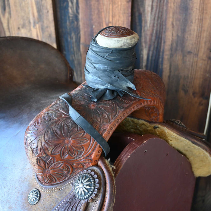 14.5" USED TOMAHAWK TEAM ROPING SADDLE